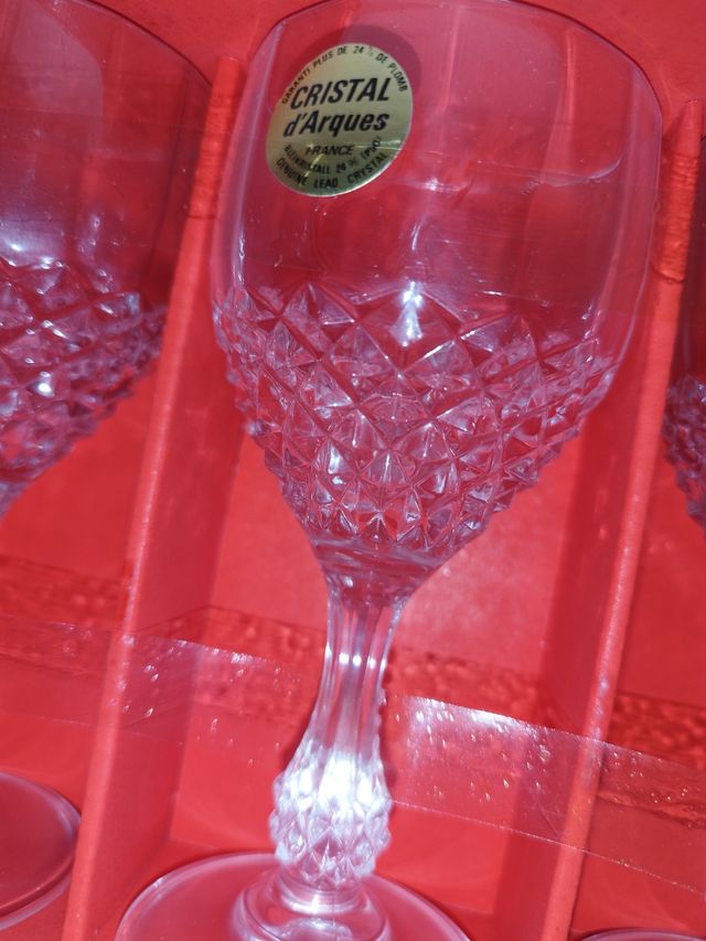 12 Cristal d'arques 25 cl wine glasses