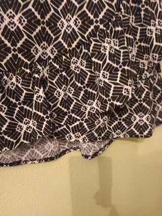Falda corta estampada 