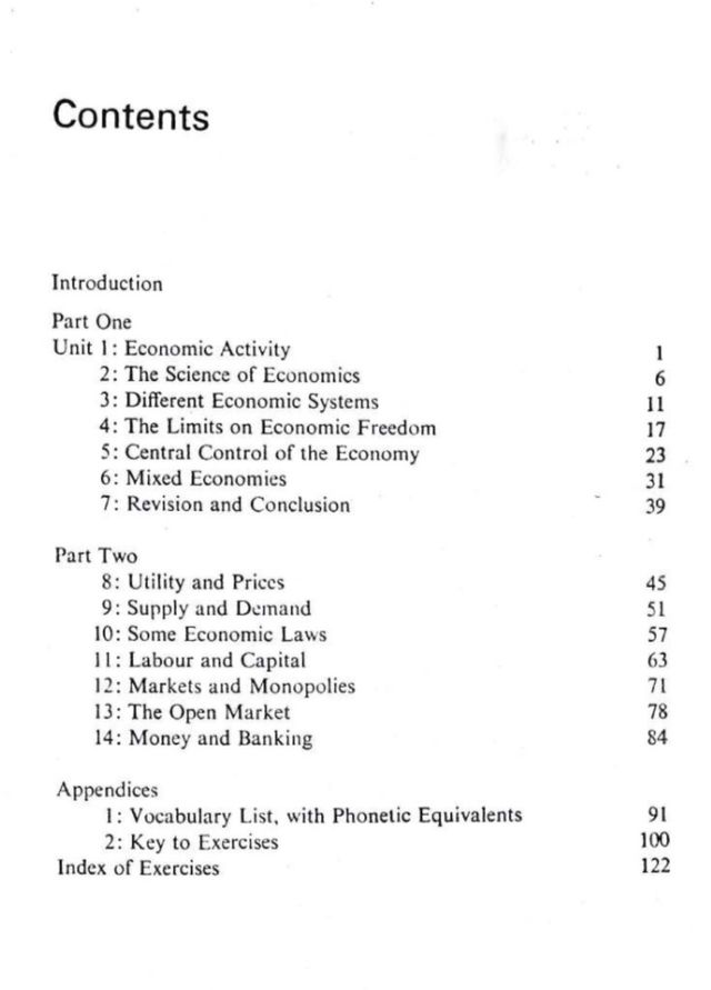 A Rapid Course in English for Students of Economic