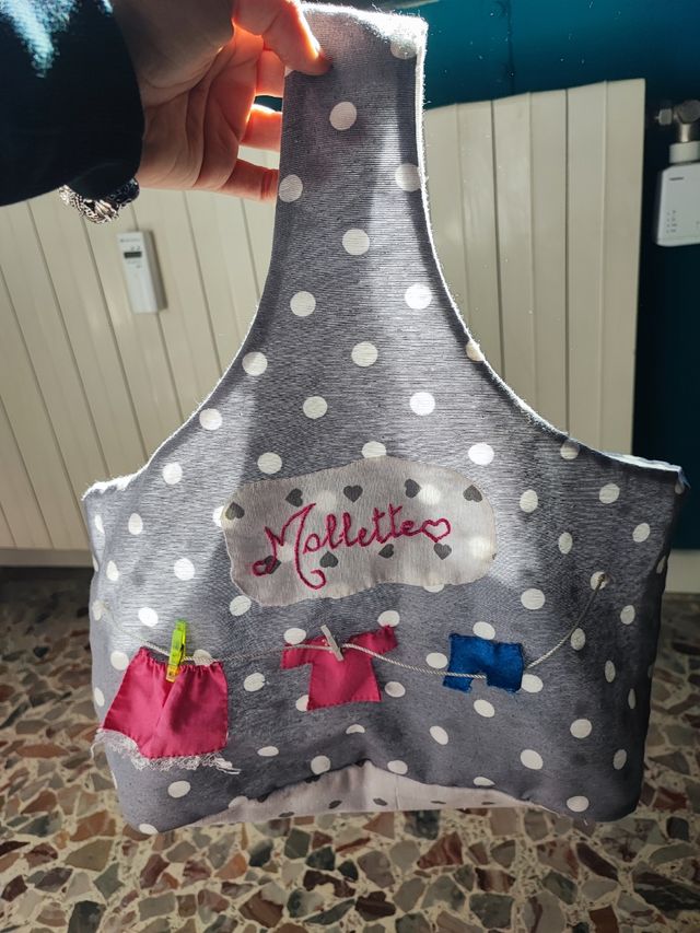 Porta mollette fatto a mano