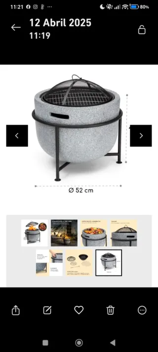 Brasero/Barbacoa/Chimenea