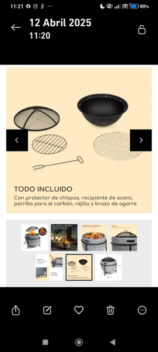 Brasero/Barbacoa/Chimenea