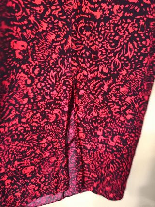 Falda midi estampada 