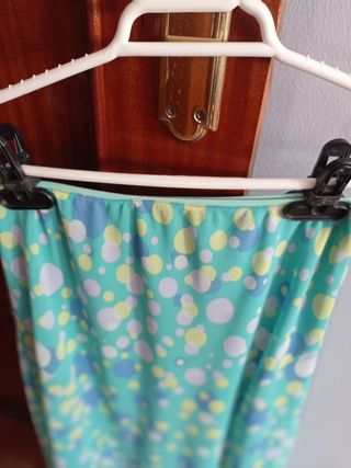 Conjunto de falda verde agua