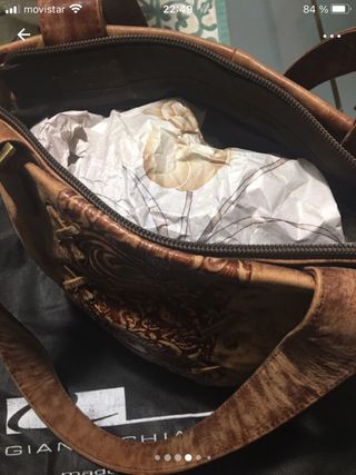 Bolso de cuero señora 