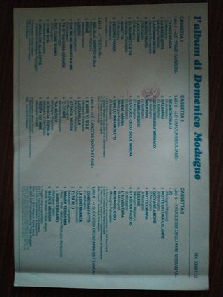 Cofanetto musicassette Domenico Modugno
