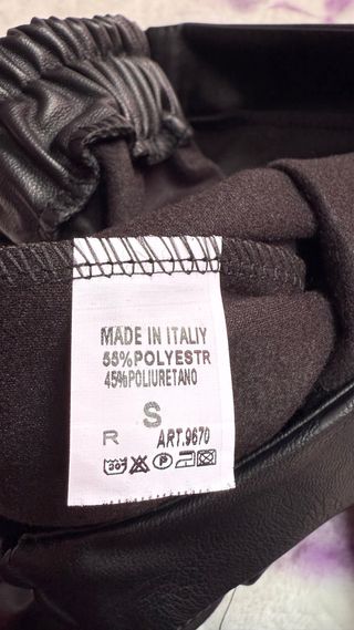 Pantalon negro recto 