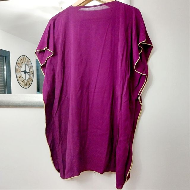 Chilaba Corta Camisa mujer Lila Morada M
