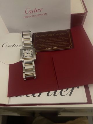Reloj cartier vestiaire