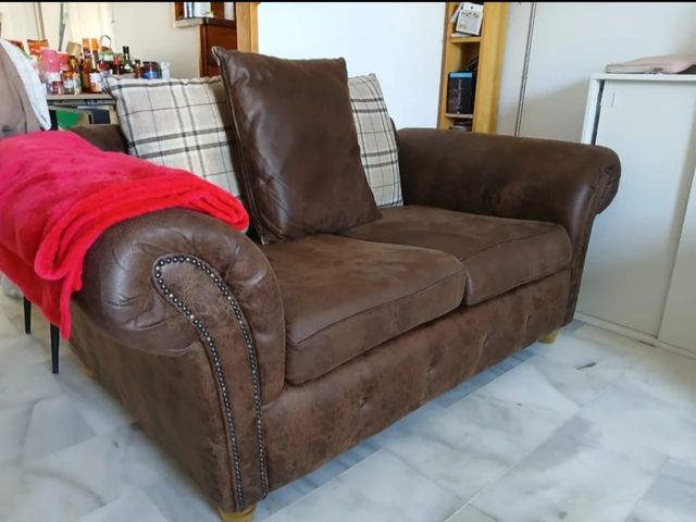 2x Sofas Tipo Chesterfield