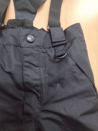 pantalón nieve negro niña niño 110-116 cm 