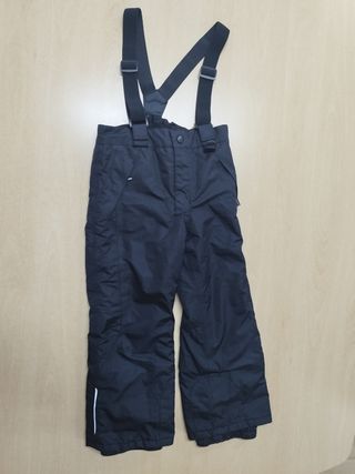 pantalón nieve negro niña niño 110-116 cm 
