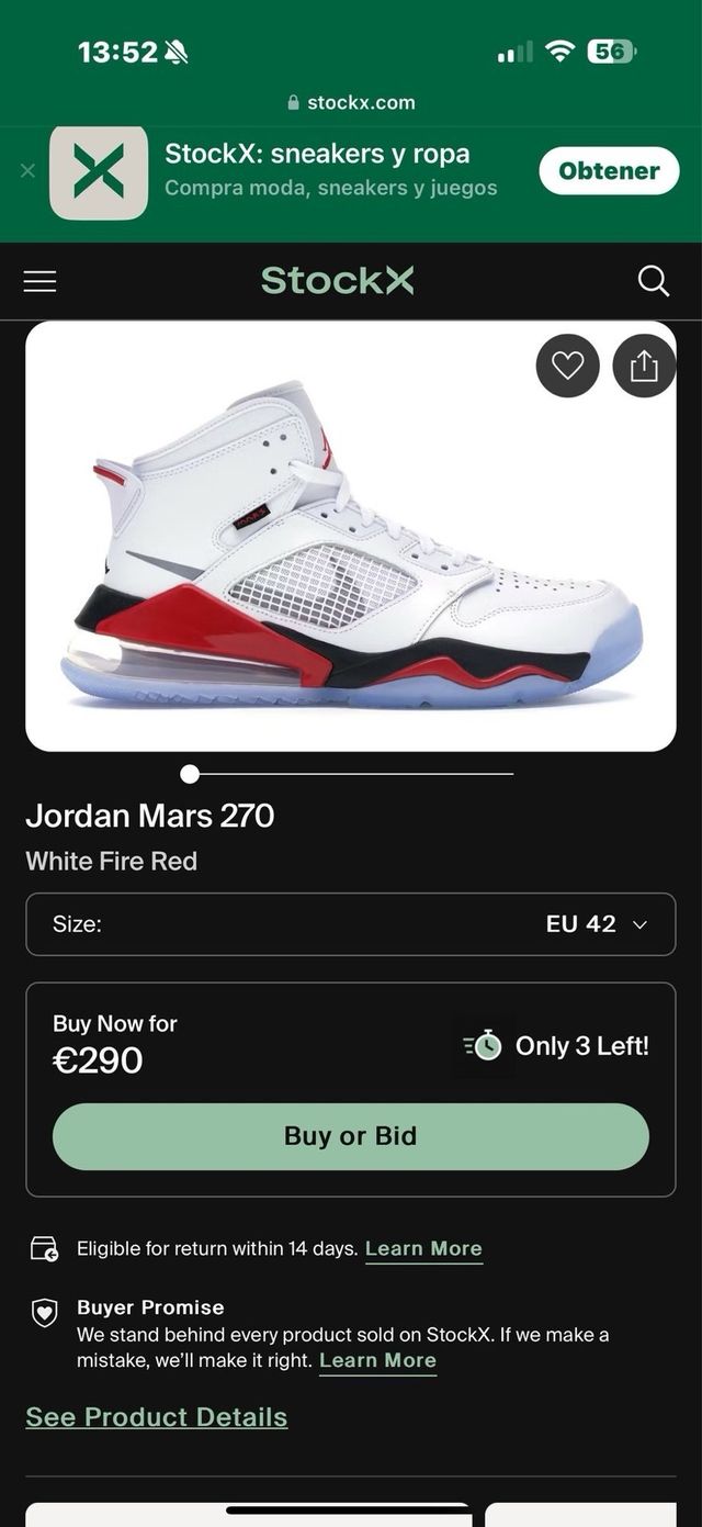 Zapatilla JORDAN MARS 270