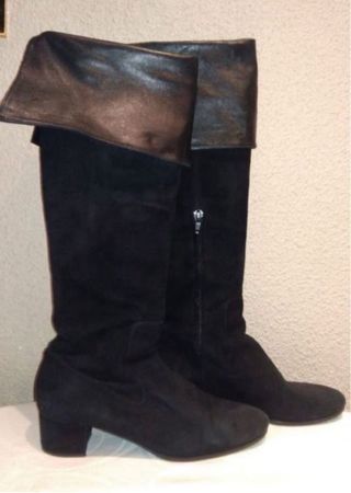 Botas Altas Cuello Piel Zara