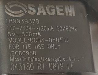 Cargador Sagem teléfono móvil