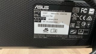 Pantalla monitor PC asus