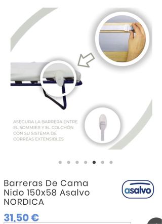 Barrera De Cama Nido 150x58 Asalvo