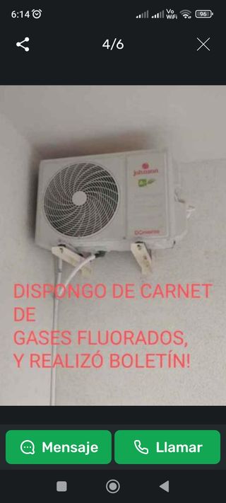 INSTALADOR DE AIRE ACONDICIONADO