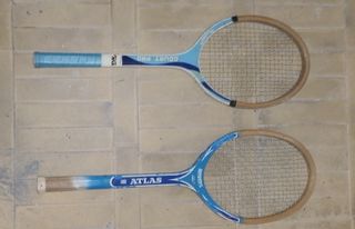 2 racchette vintage in legno