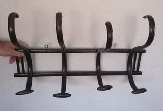 Espejo redondo cerámico rojo