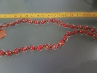 Collar de cristal de Murano Collar Rosso