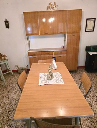 Set in formica Vintage credenza tavolo sedie