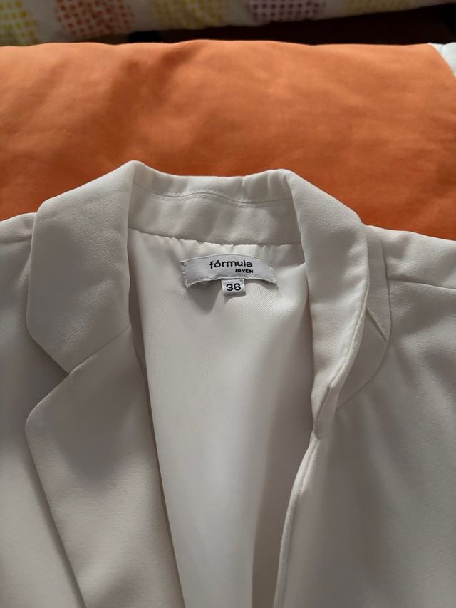 Blazer blanca mujer