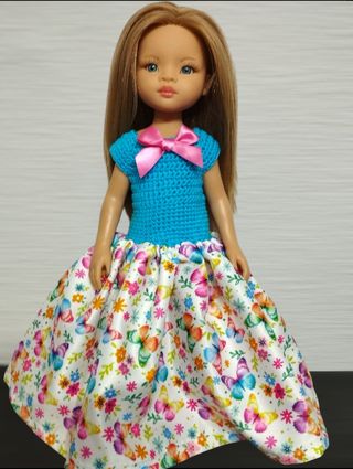 Vestido para muñeca Paola reina