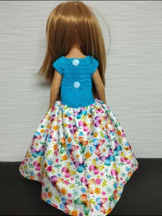 Vestido para muñeca Paola reina