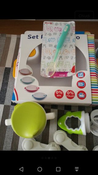 Set pappa bimbi ottime condizioni sono 7 pezzi