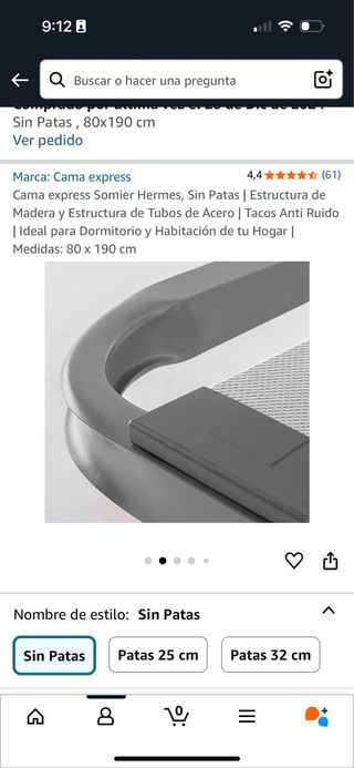 Somier lamas sin usar