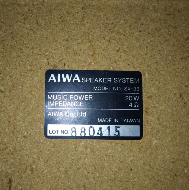 Altavoces aiwa sx33