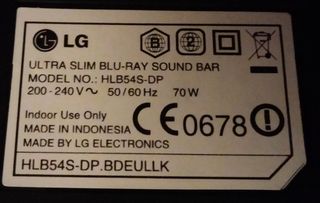 Barra de sonido y reproductor LG HLB54S-DP