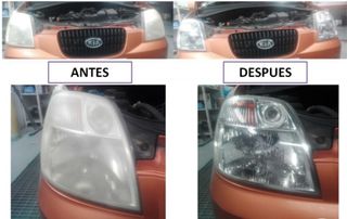 Lijado y barnizado de faros 