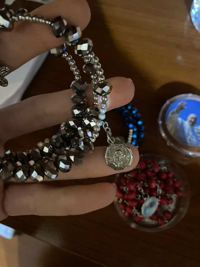 Bracciali Padre Pio e rosario Papa Francesco