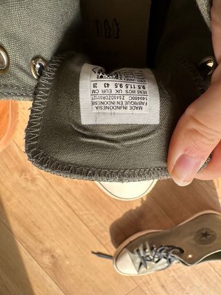 Converse verde oscuro piel
