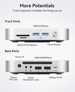 9 EN 1.HUB MAC MINI M4 CARCASA SSD M.2.ORICO M49P