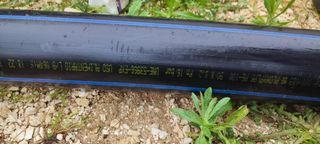 Tubo polietileno 90 PN16. Tubería fontaneria