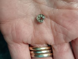 Charm ferro di cavallo argento e zirconi