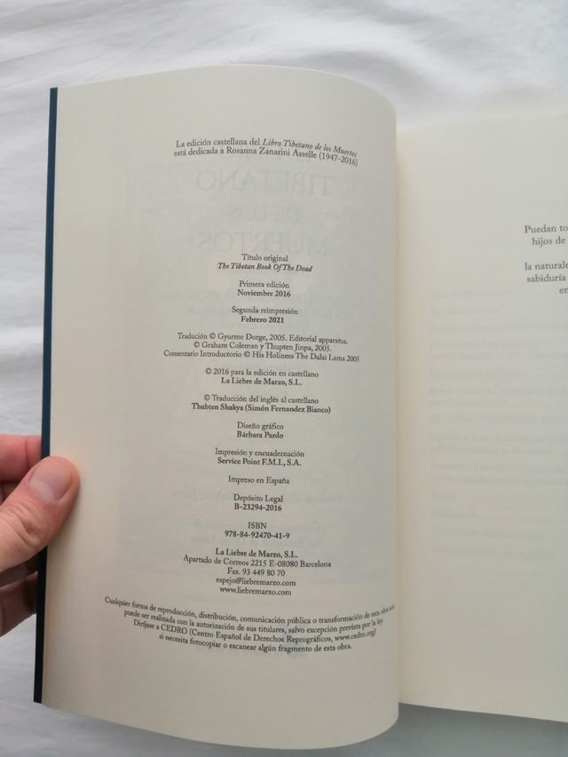 El Libro Tibetano de los Muertos.
Traducción compl