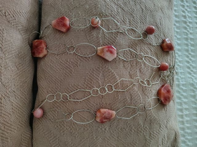 Collar cuarzo rosa