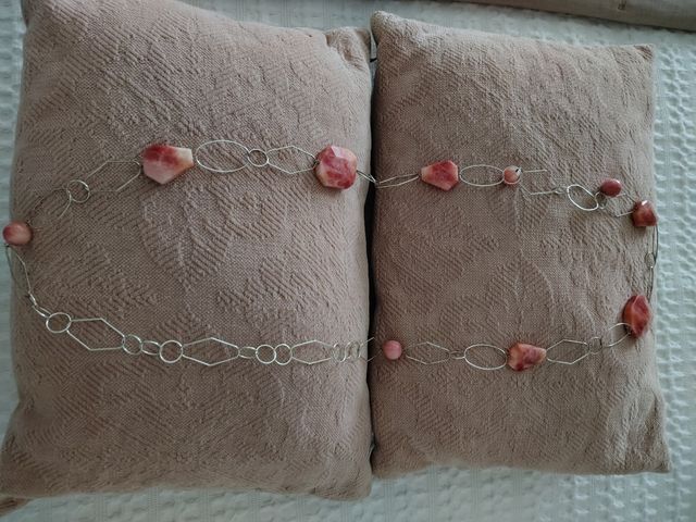 Collar cuarzo rosa