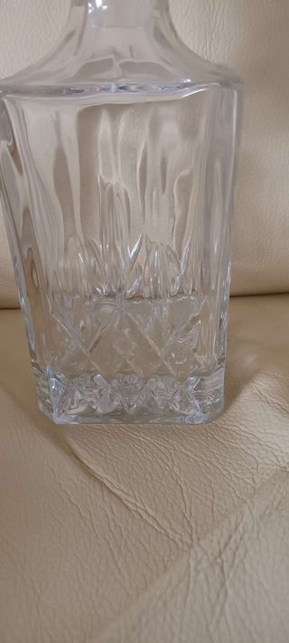 Bottiglia cristallo + 4 bicchieri cristallo