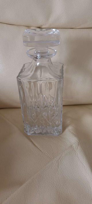 Bottiglia cristallo + 4 bicchieri cristallo