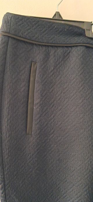 Pantalón Zara casual azul marino mujer
