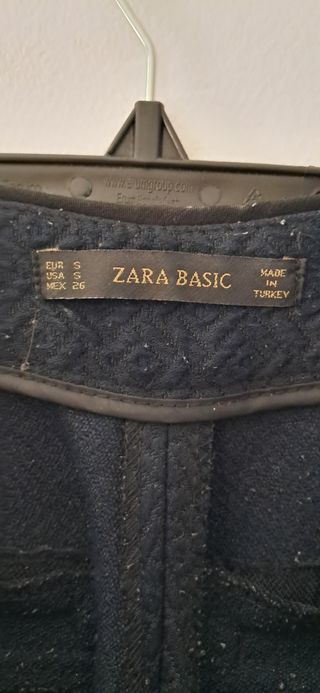 Pantalón Zara casual azul marino mujer