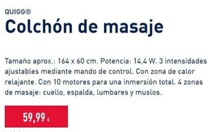 Colchón masajeador