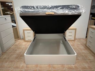 CAMA CANAPE ABATIBLE + COLCHON VISCO