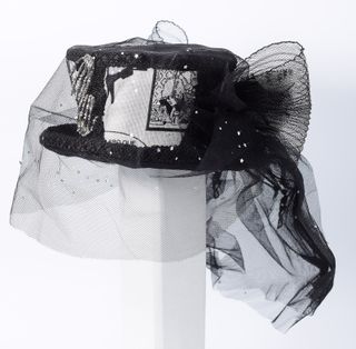 Tocado Mini Sombrero de Copa Gótico / Steampunk