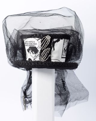 Tocado Mini Sombrero de Copa Gótico / Steampunk